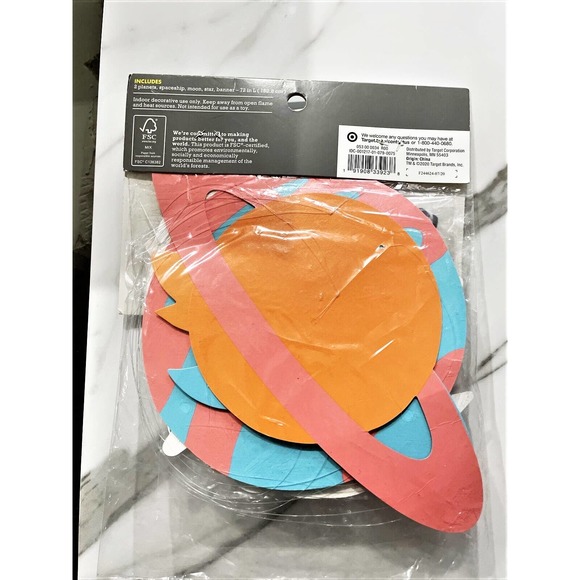 Space Themed Party Supply Banner Decorations Shower Wedding Grad any Occasion - Picture 2 of 5